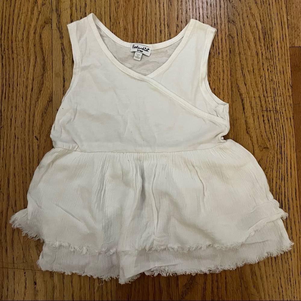 Splendid White Boho Tunic Dress